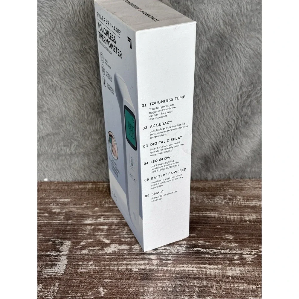 Digital Touchless Smart Forehead Thermometer‎ SHARPER IMAGE- NEW